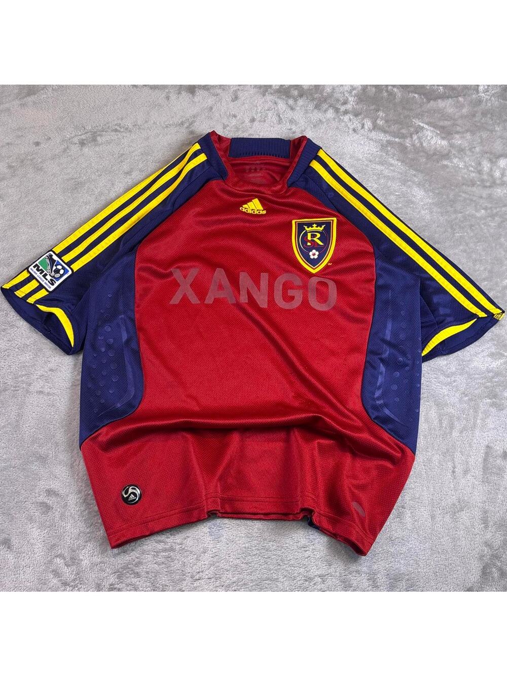 Adidas Real Salt Lake MLS Soccer Jersey Red Blue Xango Mens Size Large